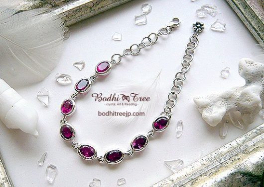 Rubellite Pink Tourmaline Bracelet for Women – Mirror Finish | Natural Stone Jewelry × October Birthstone