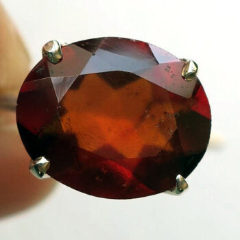 へソナイト ガーネット シルバー リング レッド #11 1月誕生石｜天然石ジュエリー