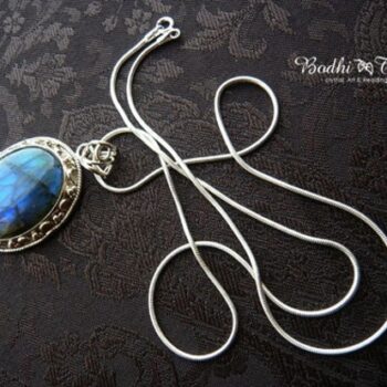 スネークチェーン（50・60㎝）ロングネックレス 太め 1.5mmシルバー sv925｜天然石ジュエリー