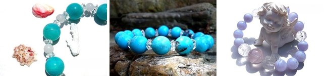ターコイズ、アマゾナイト、ブルーレースアゲート