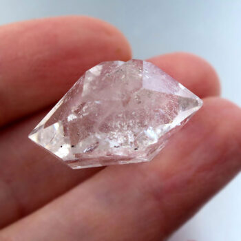 超希少 レインボー入り ハーキマーダイアモンド キャップストーン 太陽