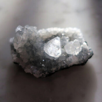Gray clusters on white background