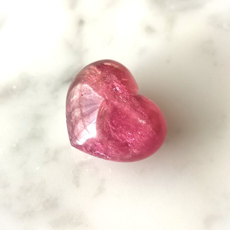 ルベライト ピンクトルマリン ハート 天然石 コレクション 28.80ct｜ハンドメイド素材・コレクション