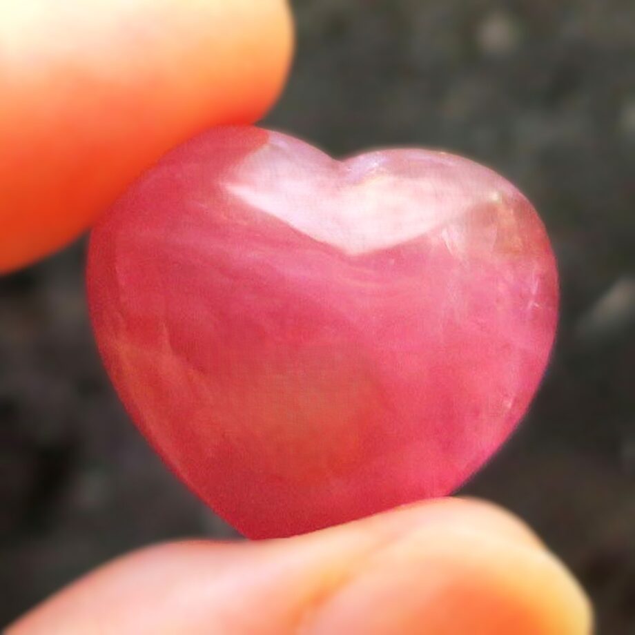 ピンクトルマリン キャッツアイ ハート 天然石 コレクション 42.10ct｜ハンドメイド素材・コレクション