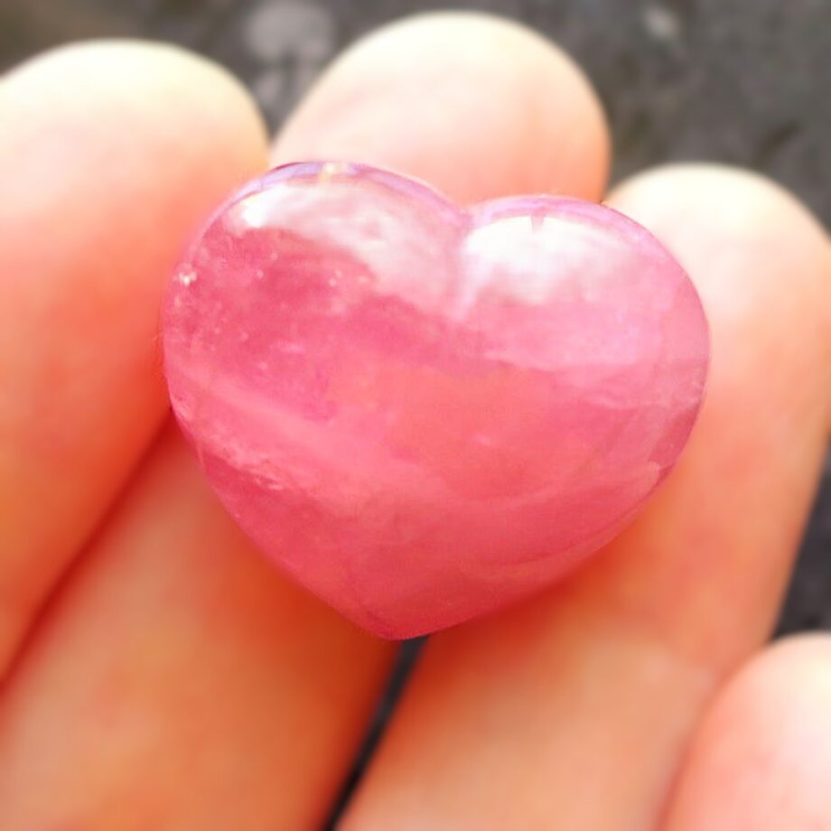ピンクトルマリン キャッツアイ ハート 天然石 コレクション 42.10ct｜ハンドメイド素材・コレクション