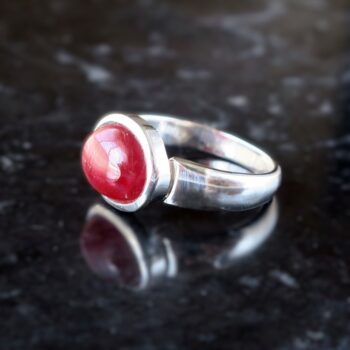 【日本未入荷】Simuero Julio Ring ナチュラルルビー 天然石 海 S925 OVAL DOUBLET STONE RING GOLD -LAPIS LAZURI- | TOME