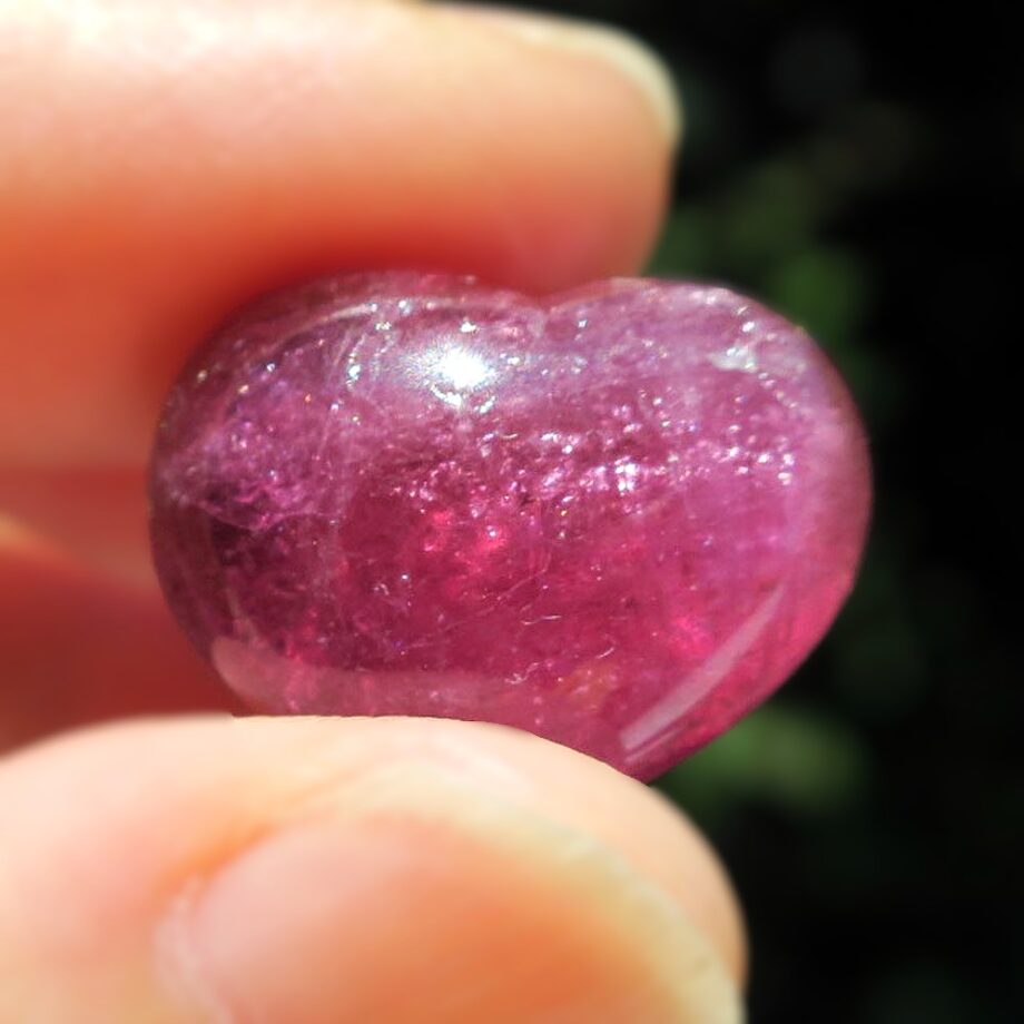 ルベライト ピンクトルマリン ハート 天然石 コレクション 28.80ct｜ハンドメイド素材・コレクション