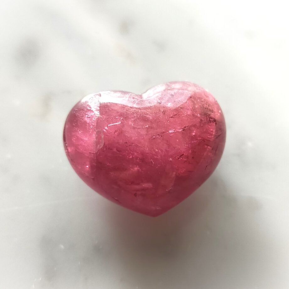 ルベライト ピンクトルマリン ハート 天然石 コレクション 28.80ct｜ハンドメイド素材・コレクション