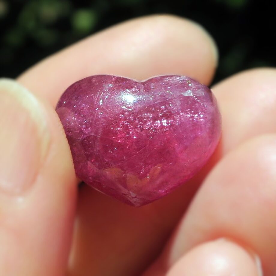 ルベライト ピンクトルマリン ハート 天然石 コレクション 28.80ct｜ハンドメイド素材・コレクション