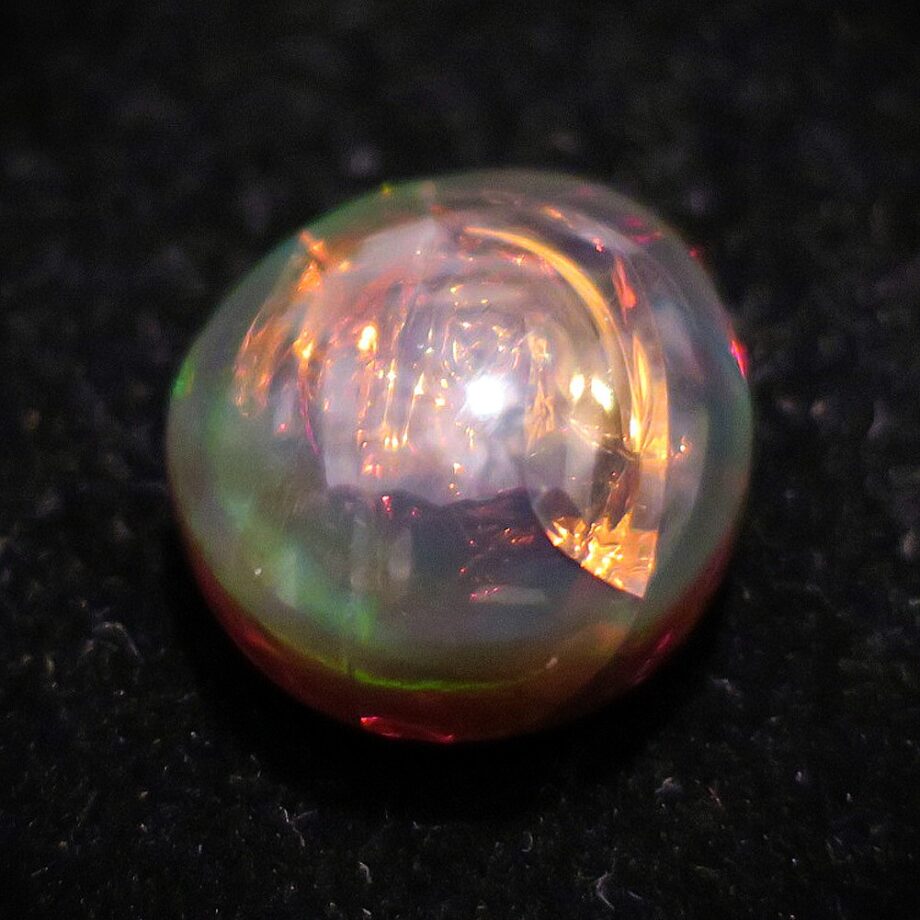 ウェロオパール 天然石 しずく ルース 茶色 29.65ct 虹 コレクション｜ハンドメイド素材 10月誕生石 (複製)