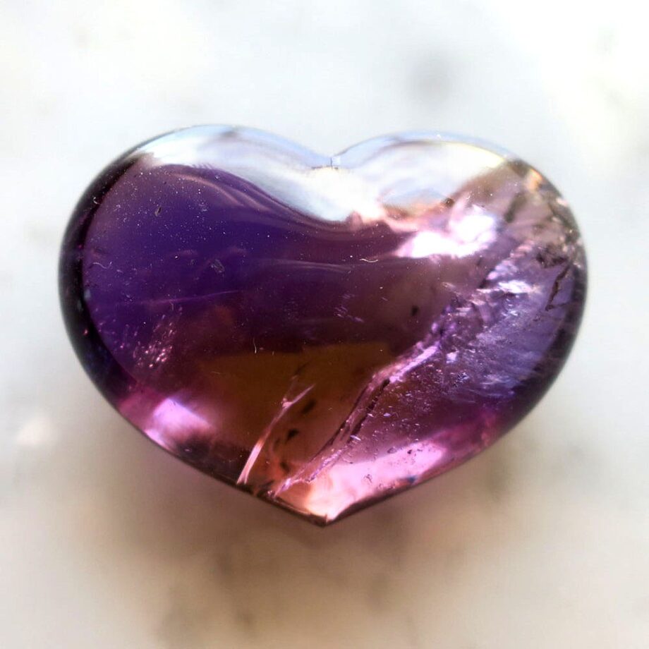 アメトリン ハート 大きめ 天然石 コレクション 99.85ct｜ハンドメイド素材