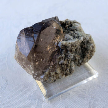 スイスアルプス産スモーキークォーツ（母岩付き）｜原石・鉱物｜天然石