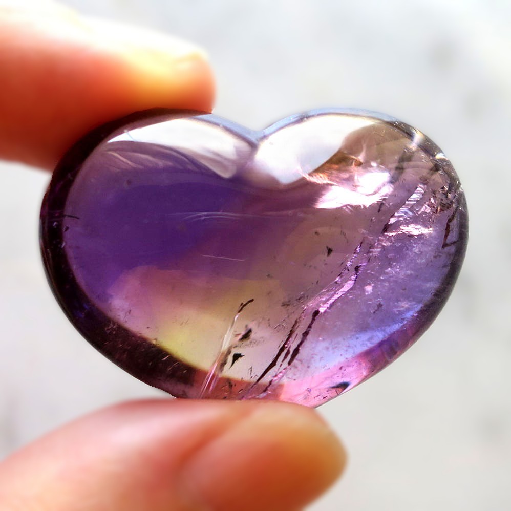 ミーメ 天然石 アメトリン ハート 大きめ 天然石 コレクション 99.85ct