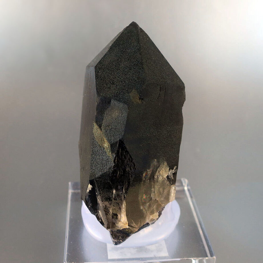 モリオン ポイント 75mm スイスアルプス産 黒水晶｜原石・鉱物｜天然石 自然 置物