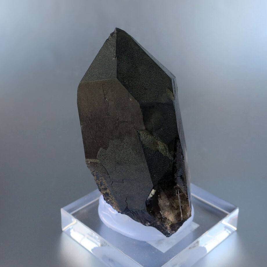 モリオン ポイント 75mm スイスアルプス産 黒水晶｜原石・鉱物｜天然石 自然 置物