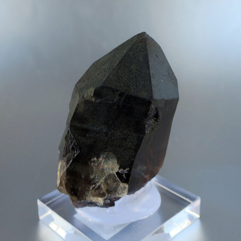 モリオン ポイント 75mm スイスアルプス産 黒水晶｜原石・鉱物｜天然石 自然 置物