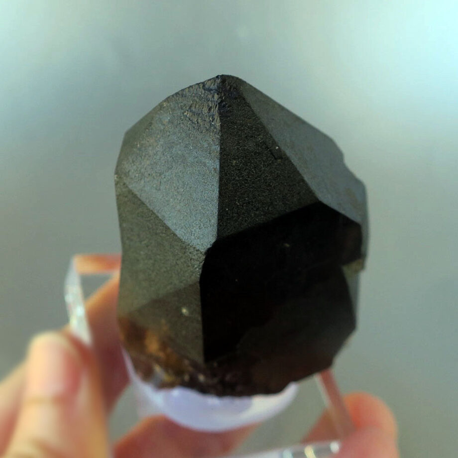 モリオン ポイント 75mm スイスアルプス産 黒水晶｜原石・鉱物｜天然石 自然 置物