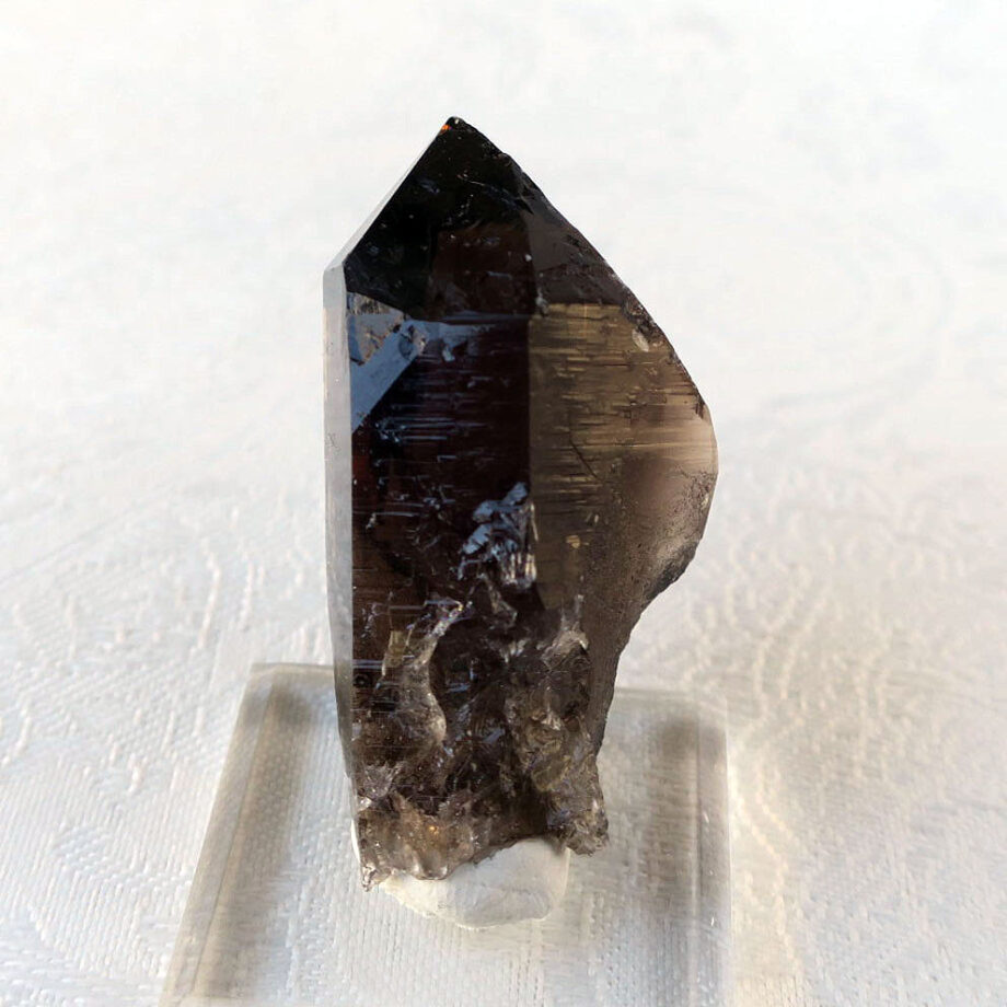 モリオン ポイント スイスアルプス産 黒水晶 43mm｜原石・鉱物｜天然石 自然 置物