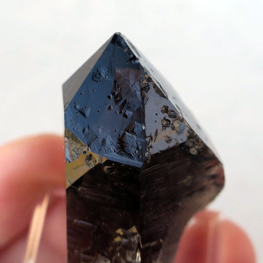 モリオン ポイント スイスアルプス産 黒水晶 43mm｜原石・鉱物｜天然石 自然 置物