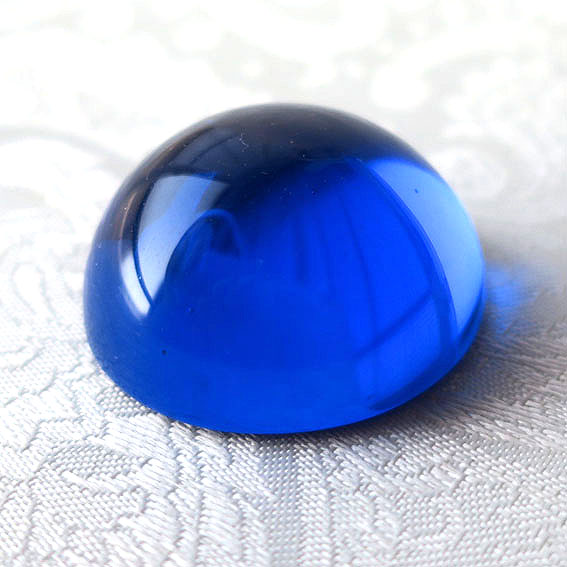 エレスチャルサファイア アンダラクリスタル 大きめ 丸型 ルース 40mm 青色 シエラネバダ