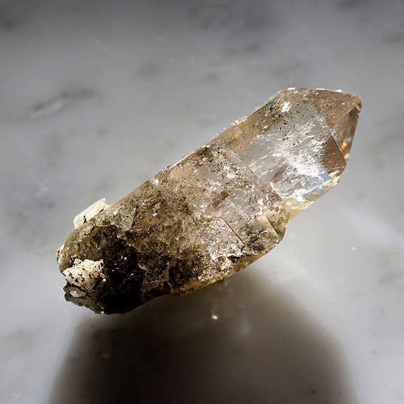 スイス アルプス産 ガーデンスモーキークォーツ・ポイント 43mm |原石・鉱物|天然石 ギフト