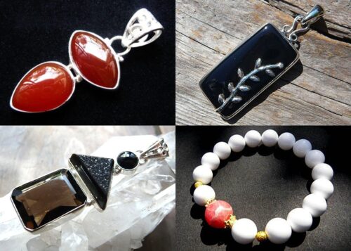 Onyx jewelry オニキス 天然石ジュエリー 集合 ペンダント ブレスレット