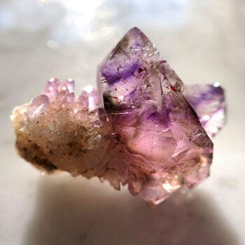 ブランドバーグ アメジスト　エレスチャル　スーパーセブン　原石　結晶　クラスター　ナミビア産　鉱物標本　133ct