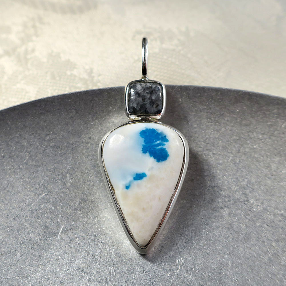 【OSHOマーブル】カバンサイト ペンダント sv925 スピリチュアルジュエリー パワーストーン