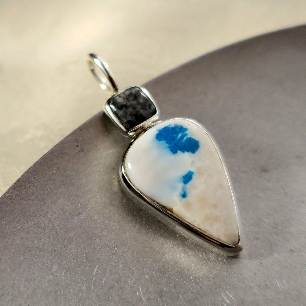 【OSHOマーブル】カバンサイト ペンダント sv925 スピリチュアルジュエリー パワーストーン