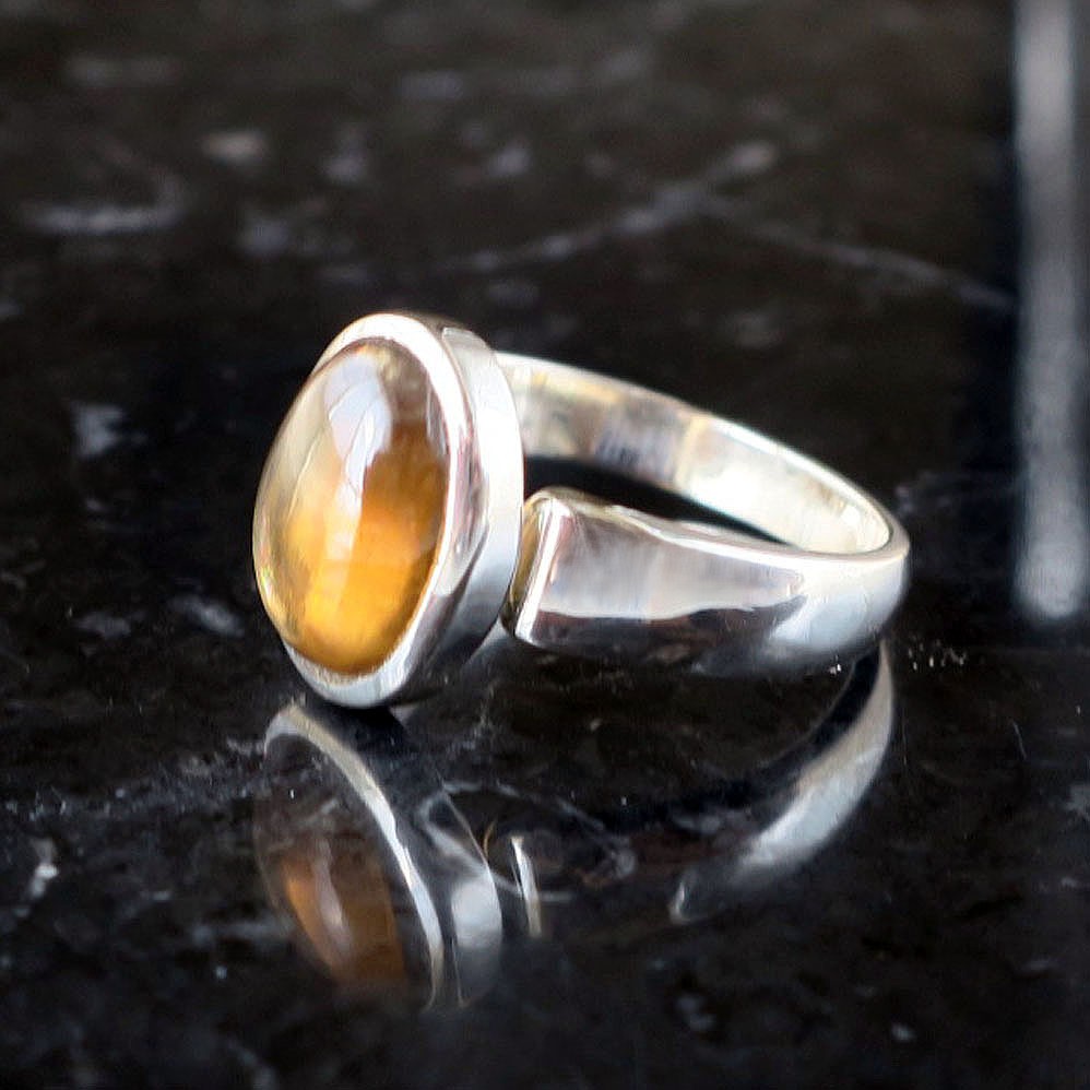 天然ジルコン リング オレンジ 着用イメージ フリーサイズ 13号 レディース 指輪 シルバー925 天然石ジュエリー 12月誕生石 ハンドメイド 日常使い