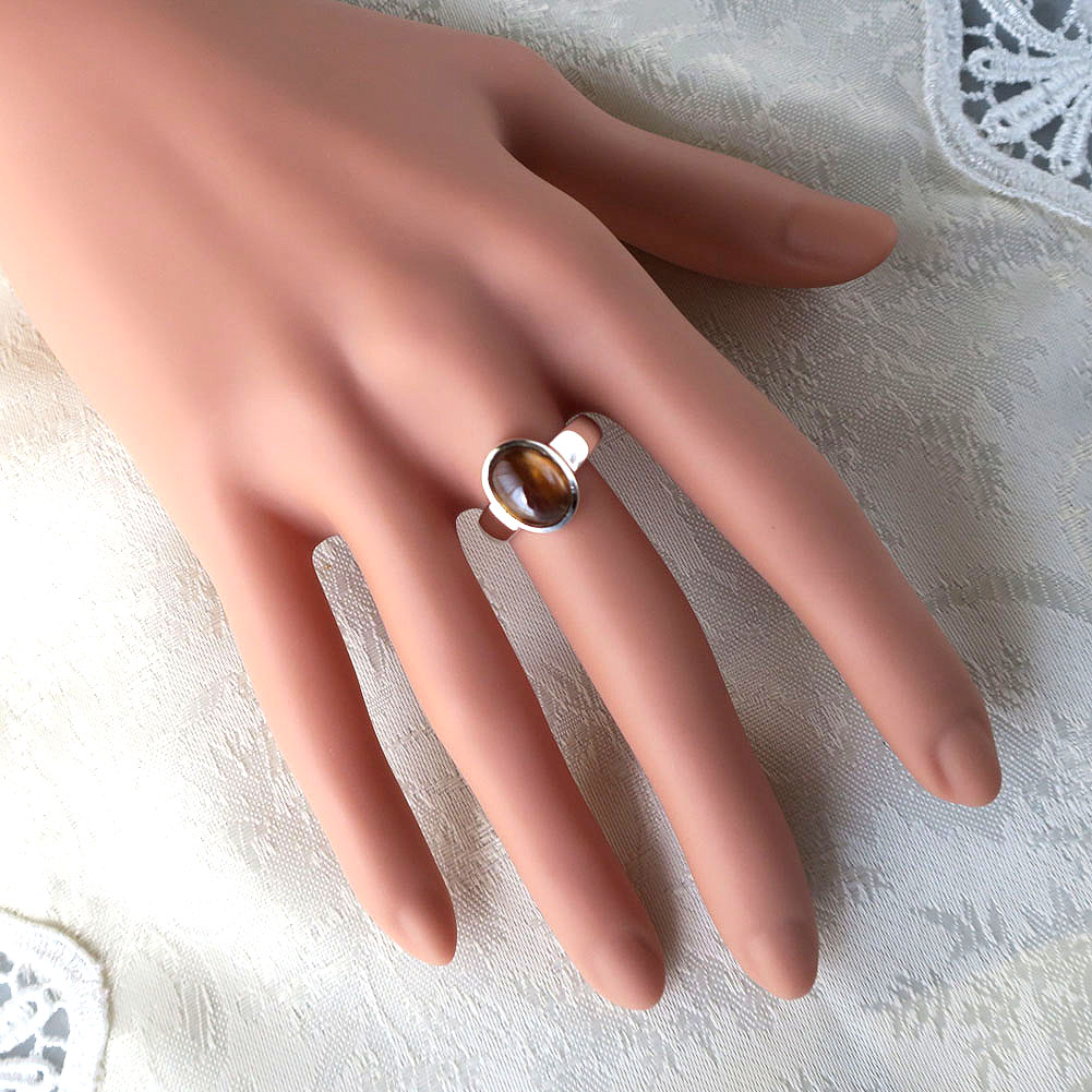 天然ジルコン オレンジ リング 輝き ダイヤモンド級 屈折率 キャンディカラー オーバル型 天然石 12月誕生石 一点物 ハンドメイドジュエリー