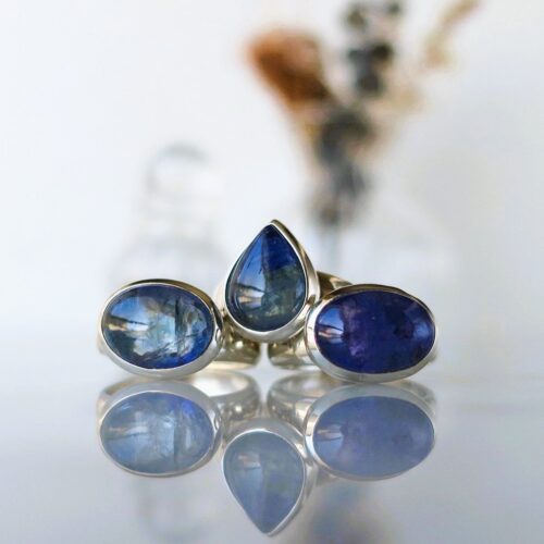 タンザナイトリング フリーサイズ スターリングシルバー925 12月の誕生石