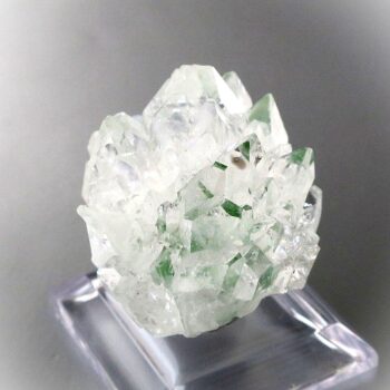 アポフィライト フラワー グリーンファントム 結晶 原石 インド産 33mm 天然石 置物 rare stone apophyllite cluster
