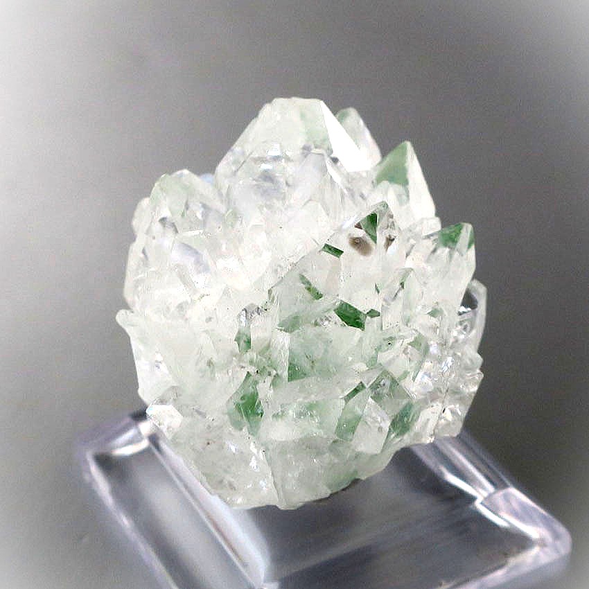 アポフィライト フラワー グリーンファントム 結晶 原石 インド産 33mm 天然石 置物 rare stone apophyllite cluster