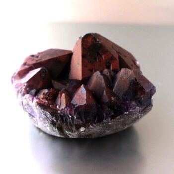 アメジスト 原石 レッドファントム 天然石 62mm ルチル入り インド産 鉱物標本 2月誕生石 red phantom amethyst