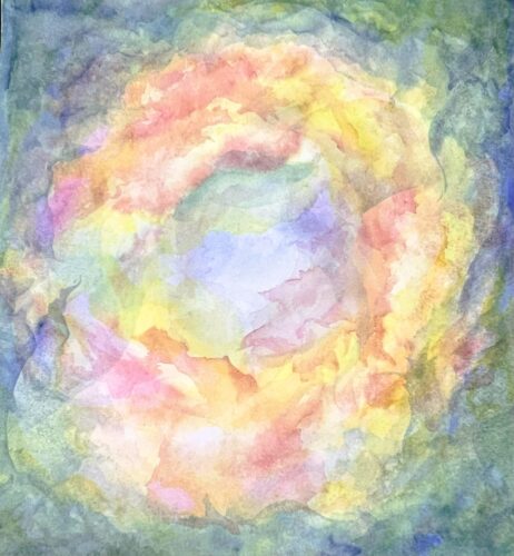 水彩　龍　アトリエロータス　インテリア