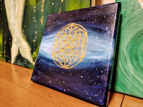 ワタシイロ。アート MIYUKI 絵画展示販売 オリジナル　斜め画像