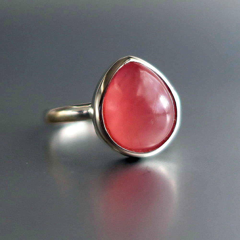 ロードクロサイト リング 平打ち アーム オーバル デザイン sv925